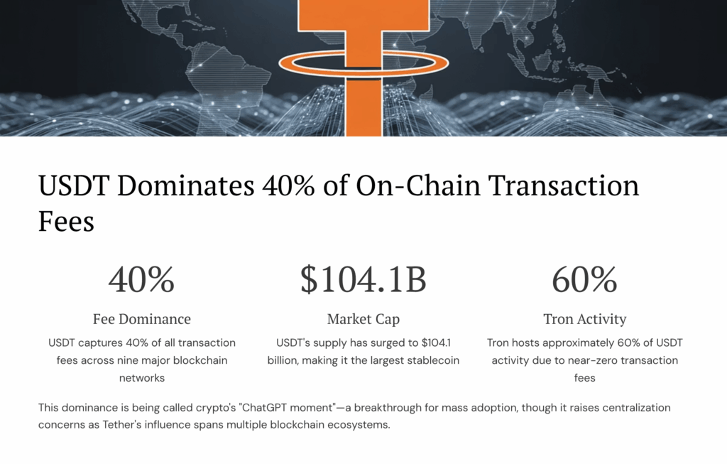 USDT-Dominates-40percent-of-On-Chain-Transaction-Fees