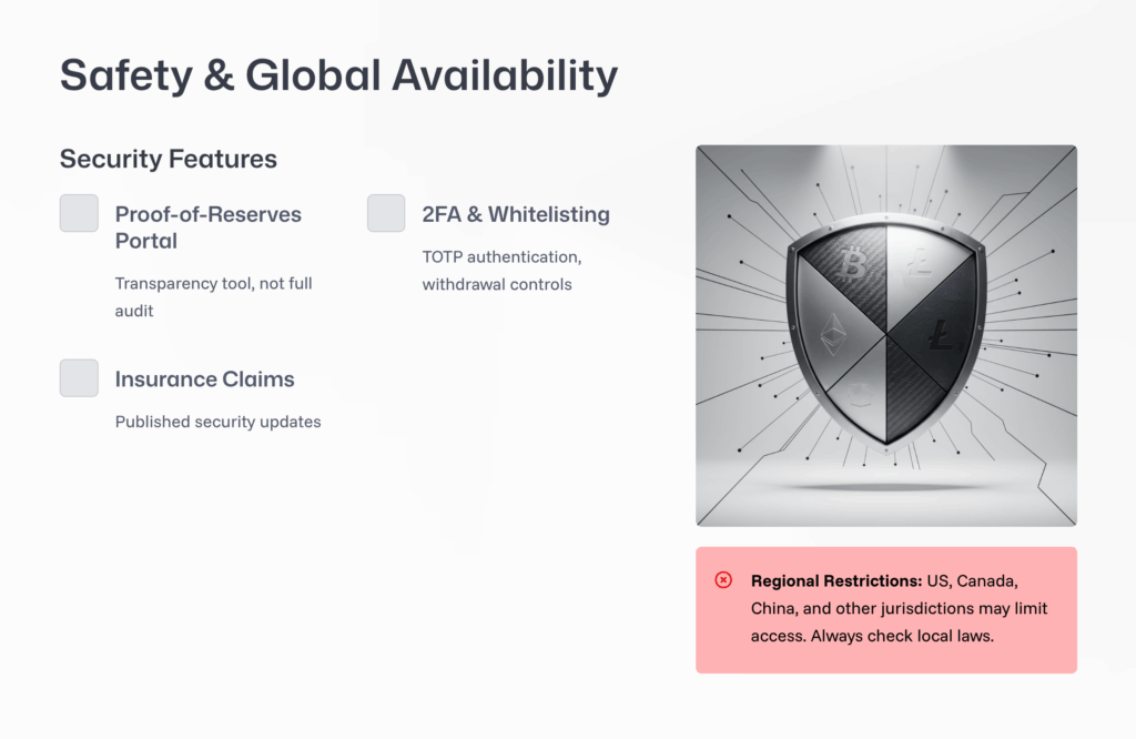 Safety, Proof‑of‑Reserves, and the fine print