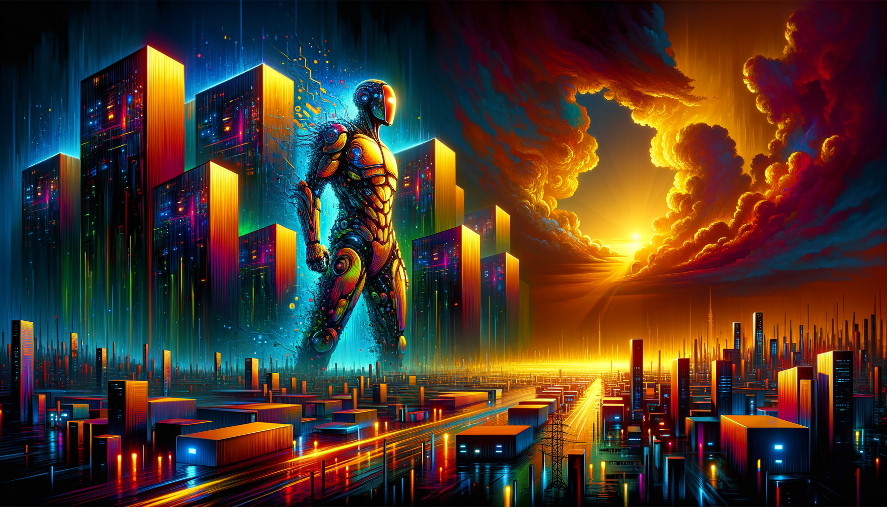 Eye-catching visual of API security, application security, DevSecOps
and  AI technology vibes