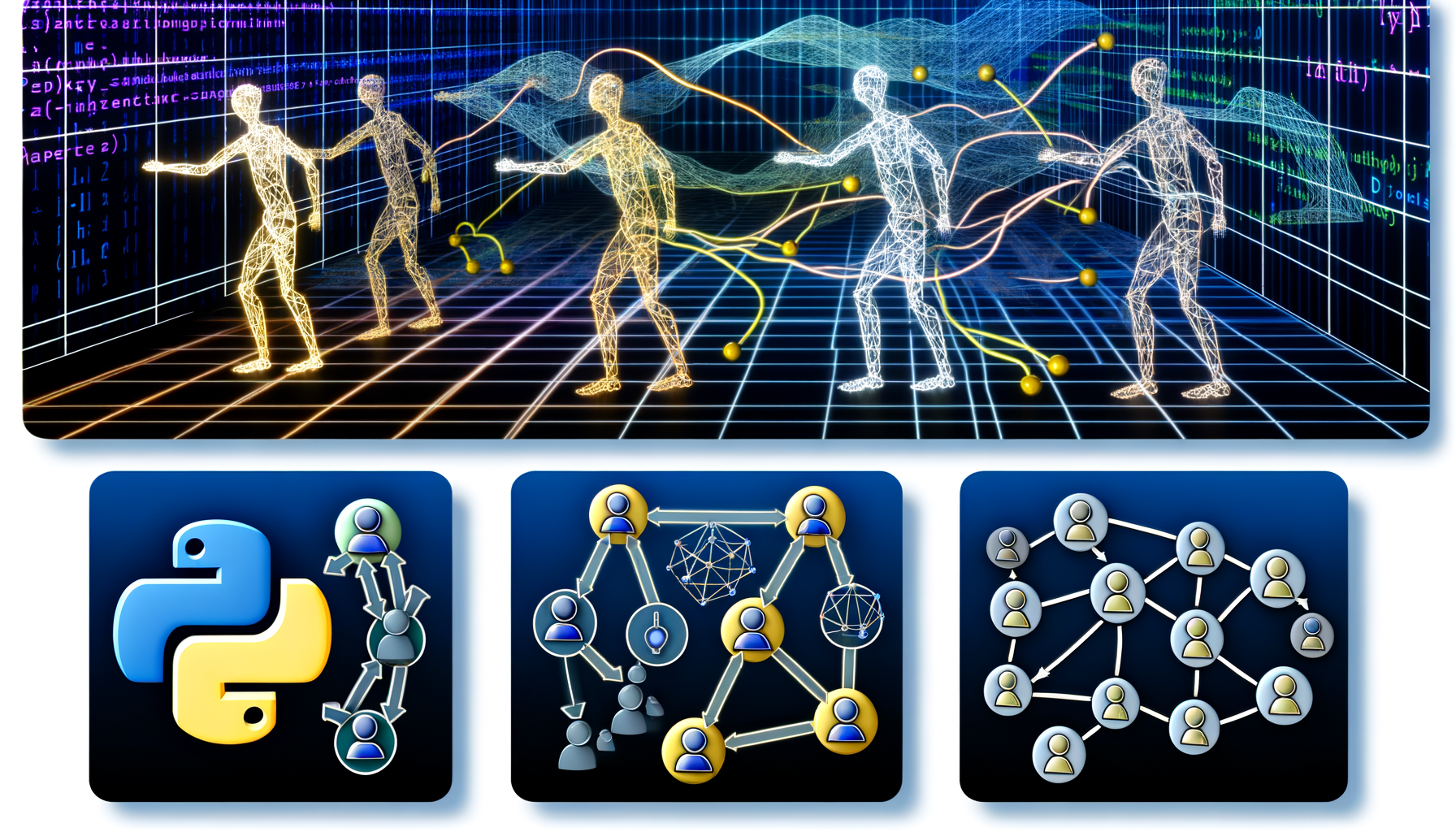 AI agents, Python ADK, Java ADK
technology and AI technology illustration