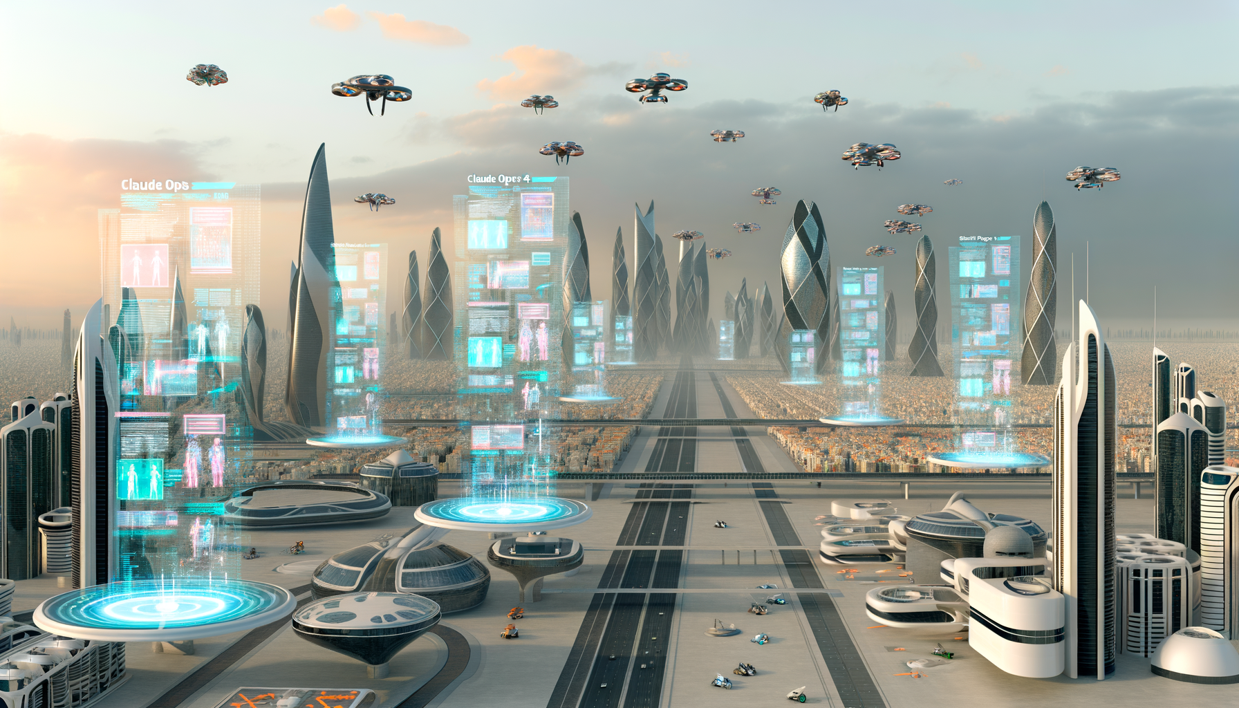 Future potential of Claude Opus 4, Claude Sonnet 4, AI agents
 represented visually