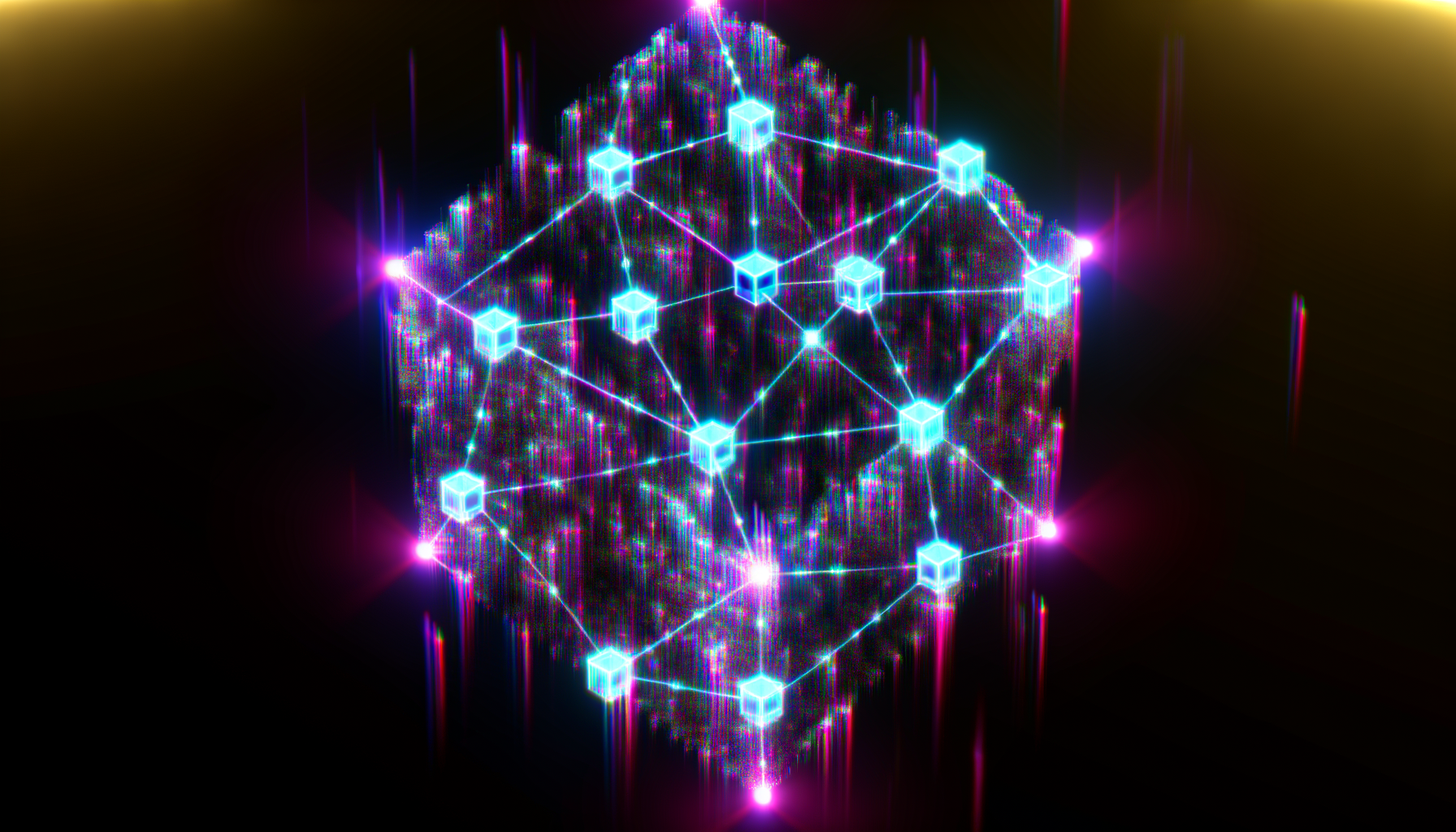 SUI technology and blockchain network illustration
