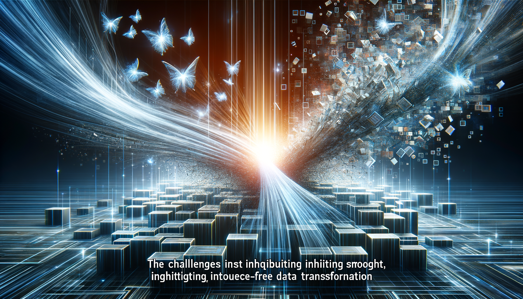 Eye-catching visual of Databricks Lakeflow Designer, no-code ETL, data engineering bottlenecks
and  AI technology vibes
