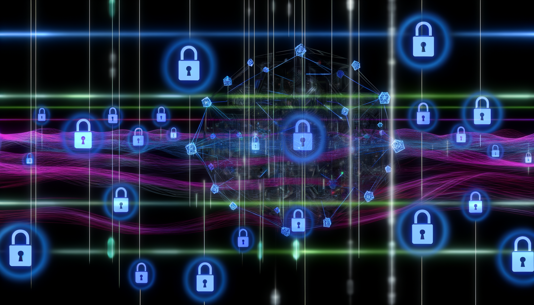 Slack API, Large Language Models, data privacy
technology and  AI technology illustration
