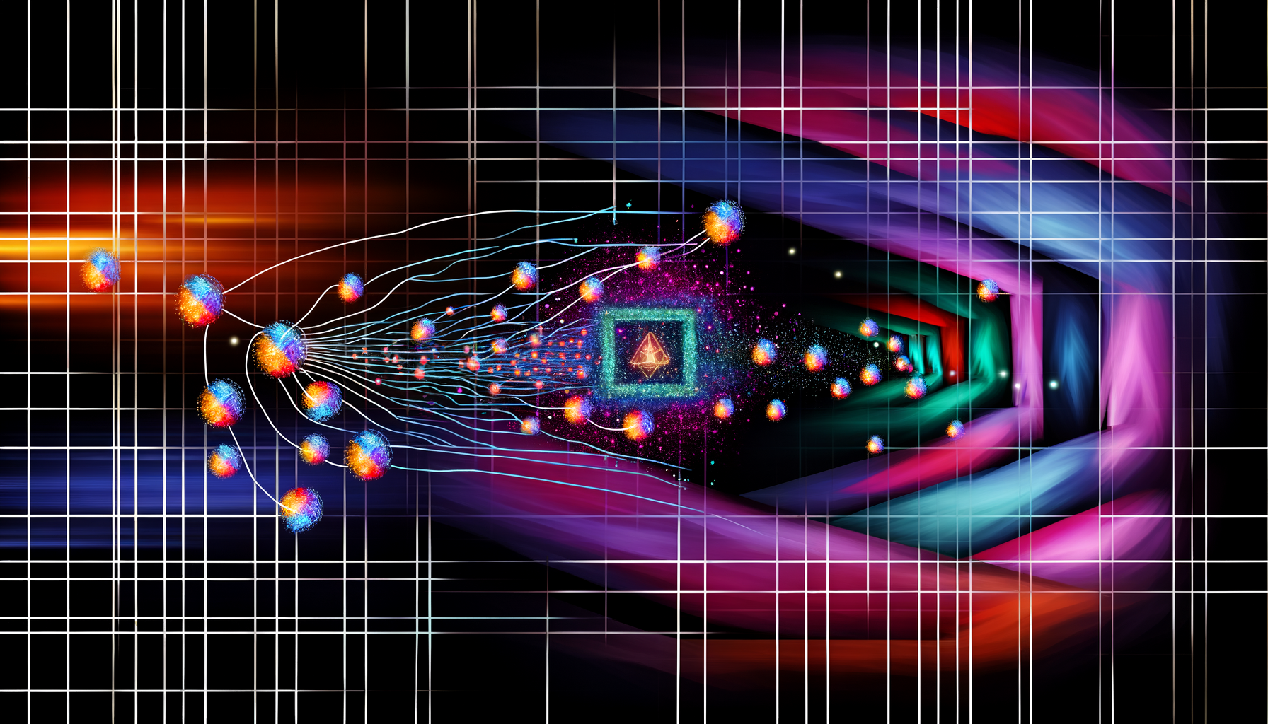 Aptos APT technology and blockchain network illustration