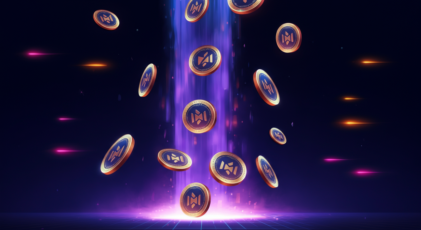 Eye-catching visual of Immutable IMX and cryptocurrency vibes