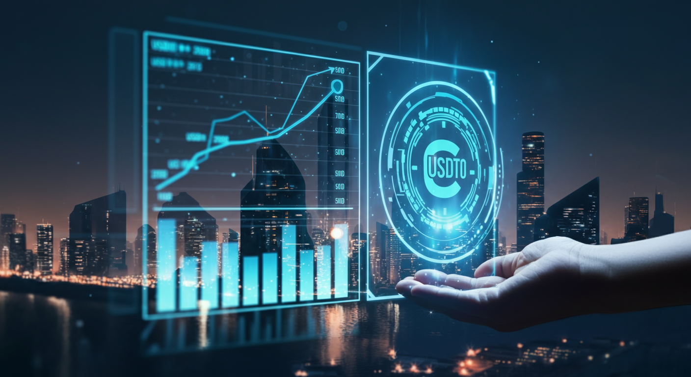 Future potential of USDT0  represented visually
