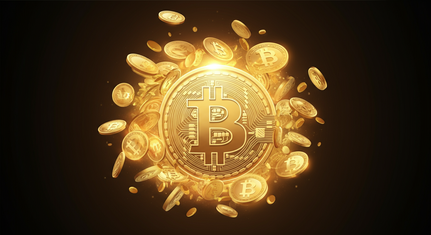 Bitcoin BTC blockchain and community visual