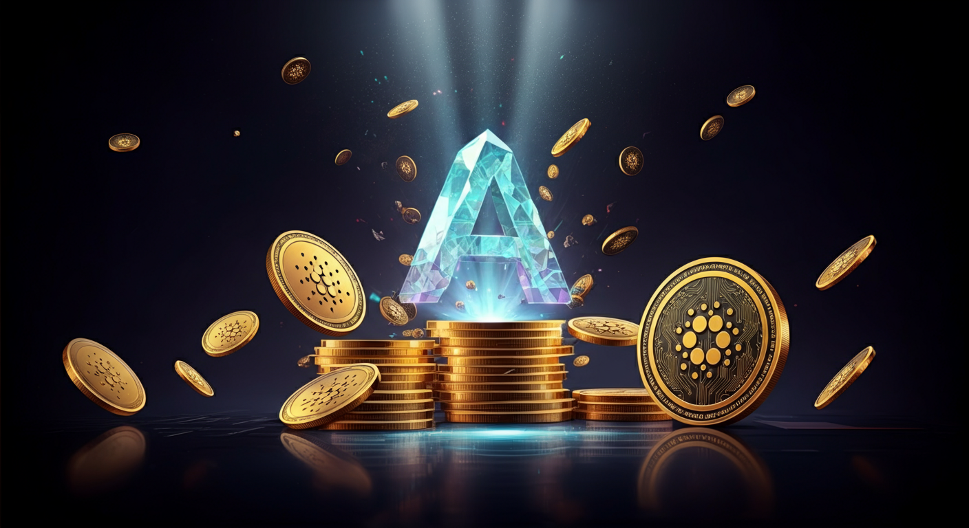 Cardano ADA blockchain and community visual