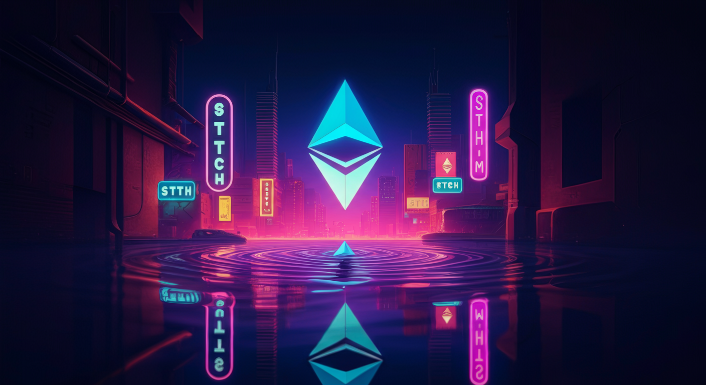 Lido Staked Ether STETH blockchain and community visual