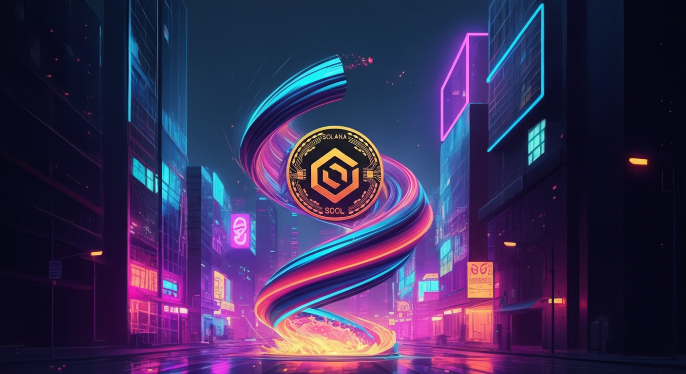 Solana SOL blockchain and community visual
