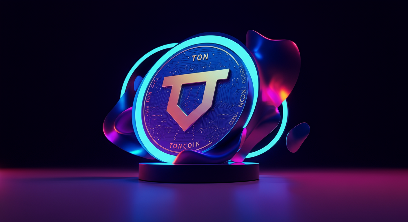 Toncoin TON blockchain and community visual