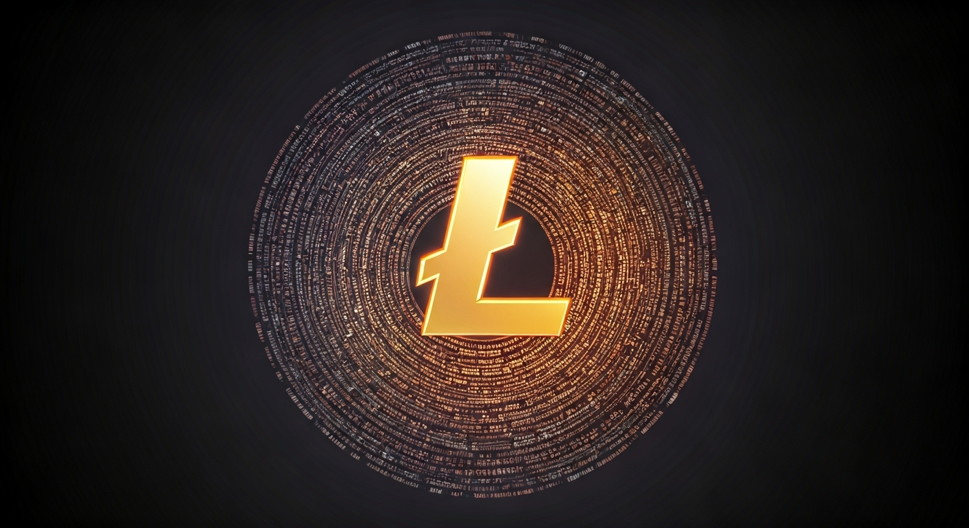 Litecoin LTC blockchain and community visual
