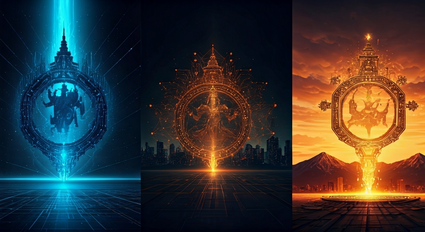 MANTRA OM blockchain and community visual