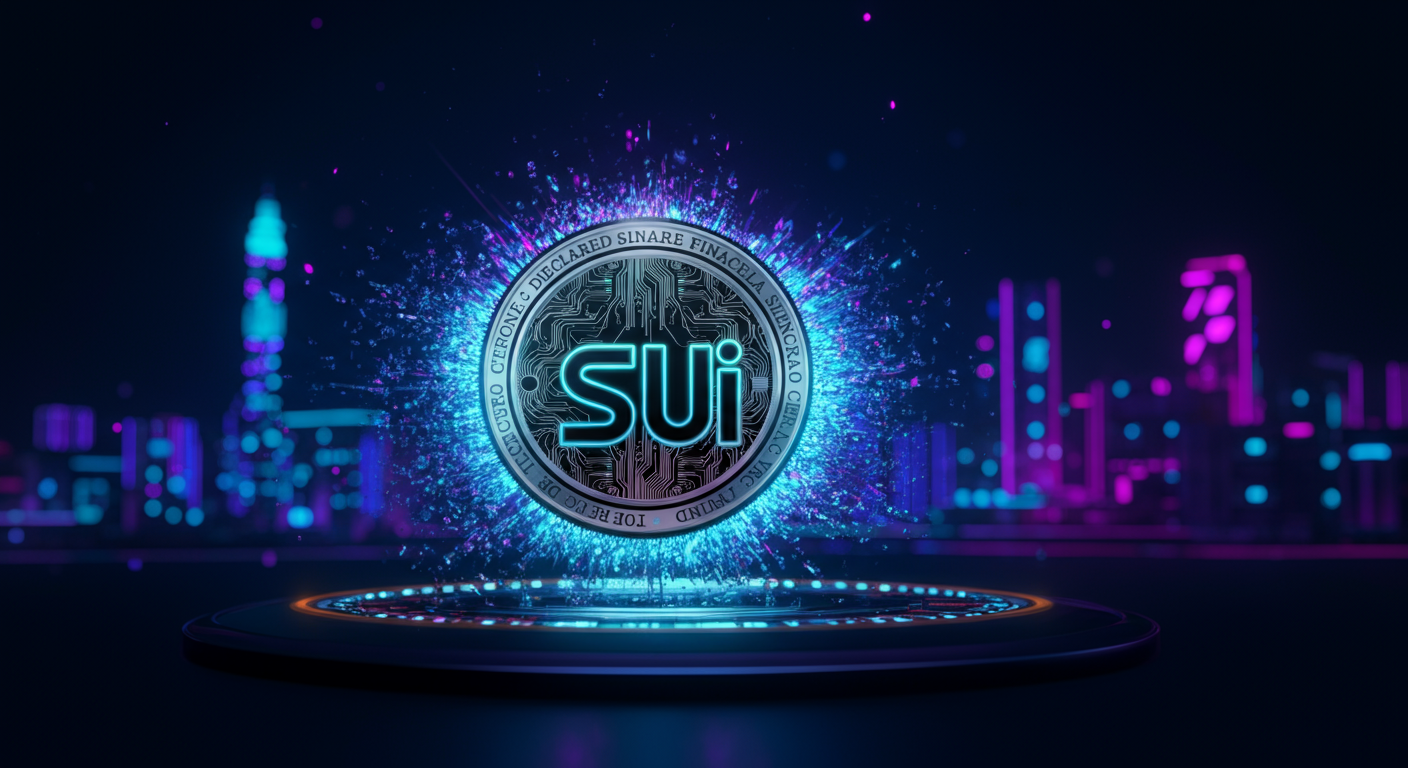 SUI blockchain and community visual