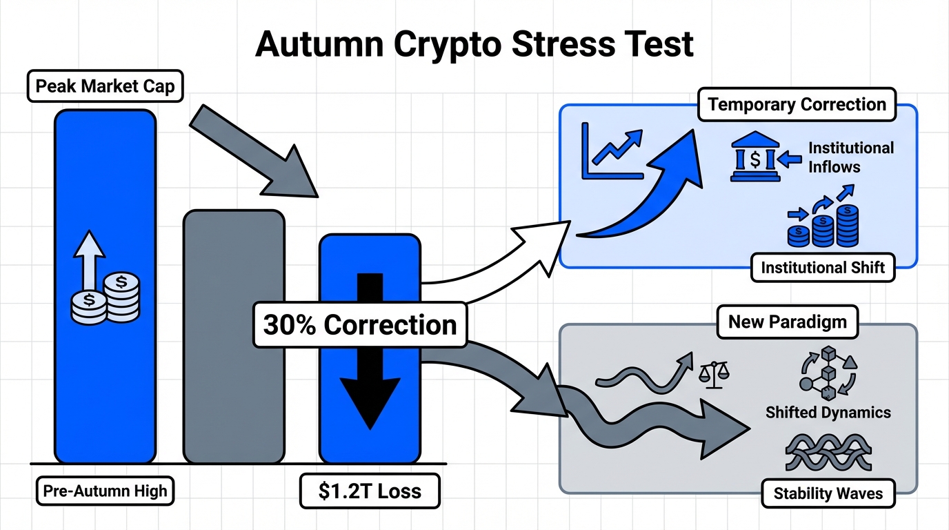 Diagram of crypto market stress test dynamics