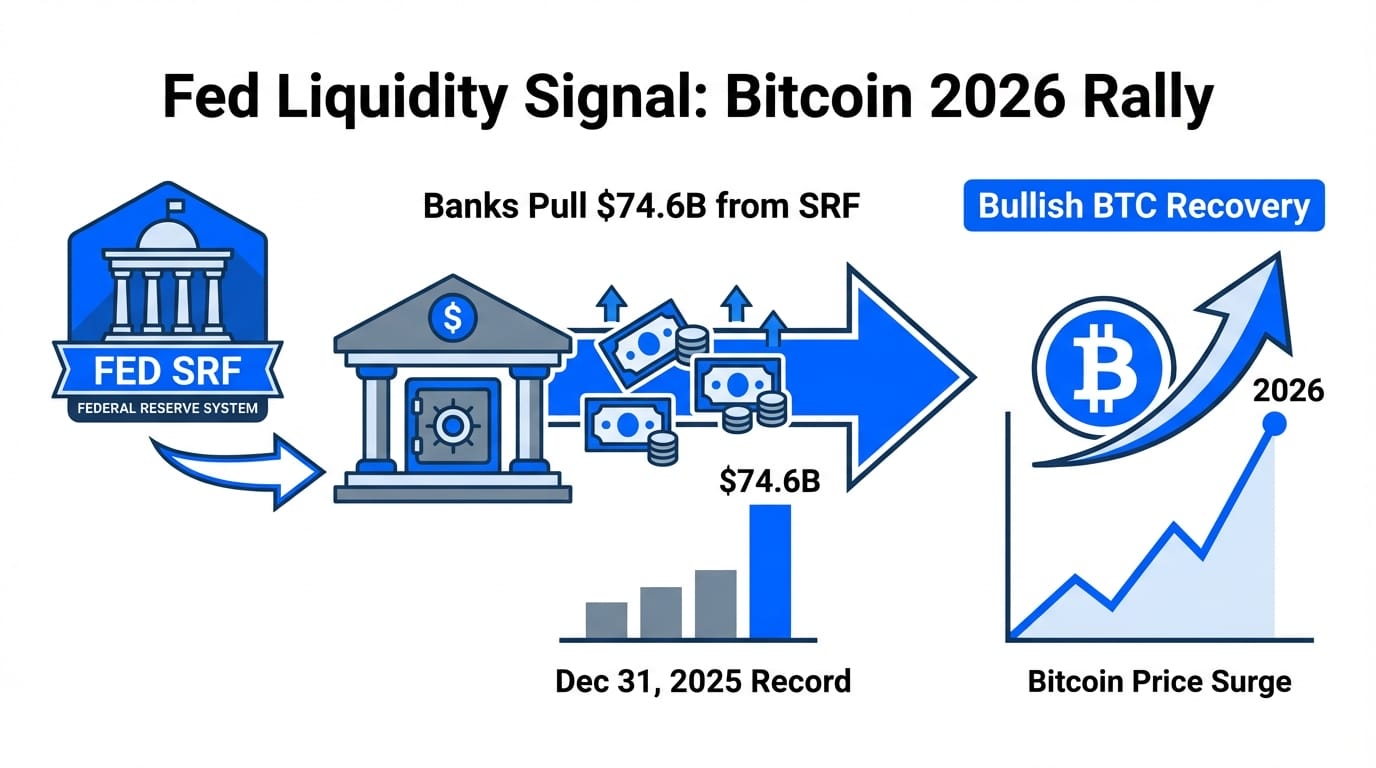 Diagram of Fed Liquidity Mechanisms and Bitcoin Interaction