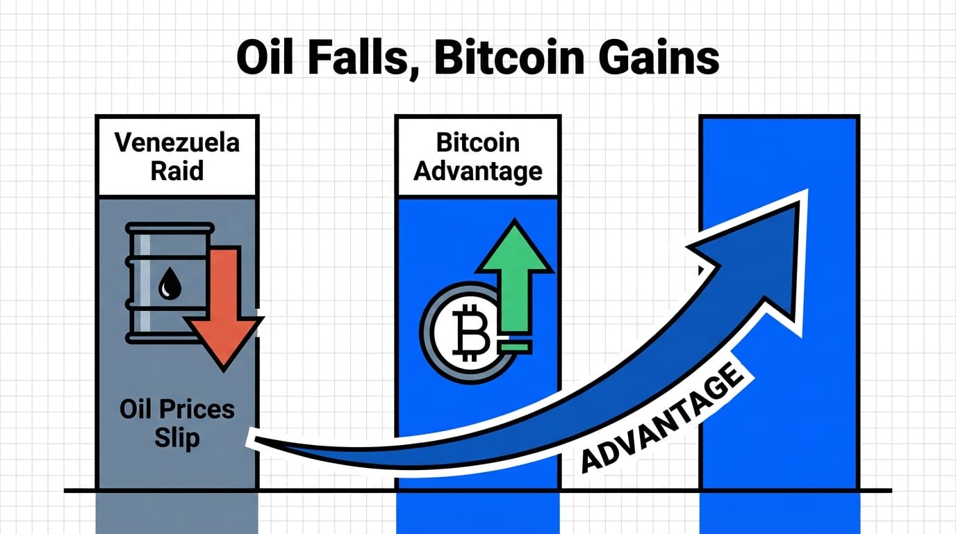 Diagram of Bitcoin network and oil market dynamics